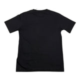 C.P. Company T-Shirt Girocollo Tinta Unita con Stampa Logo Nero per Bambino