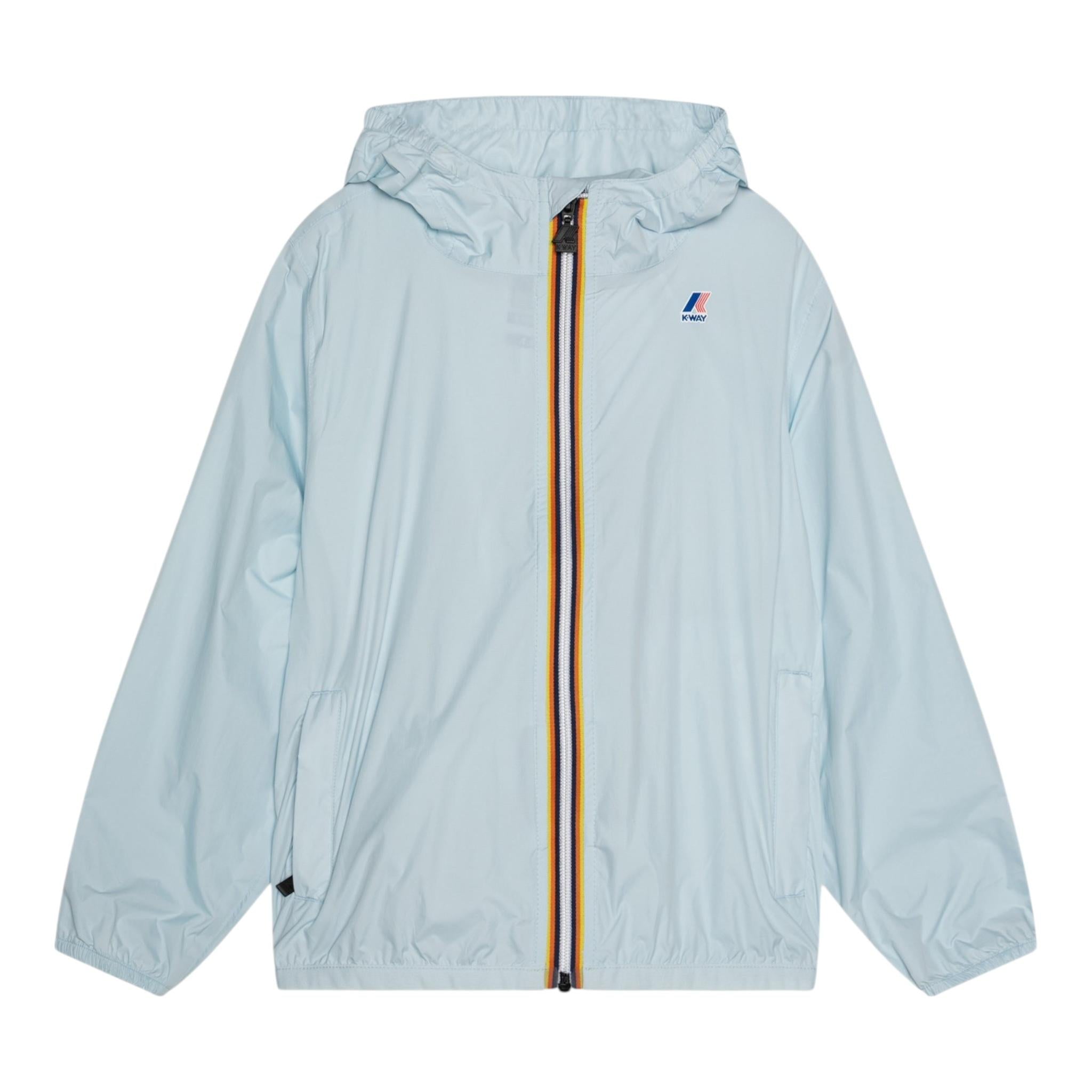 K-Way Giubbino Reversibile Bicolore con Cappuccio per Bambina K41337WX BIANCO/ARANCIONE K-WAY 