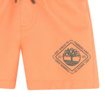 Timberland Costume Tinta Unita con Logo per Neonato T60481 ARANCIONE TIMBERLAND 