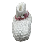 Marlu' Babbucce Tinta Unita con Applicazione per Neonata EB24S BIANCO MARLU' 