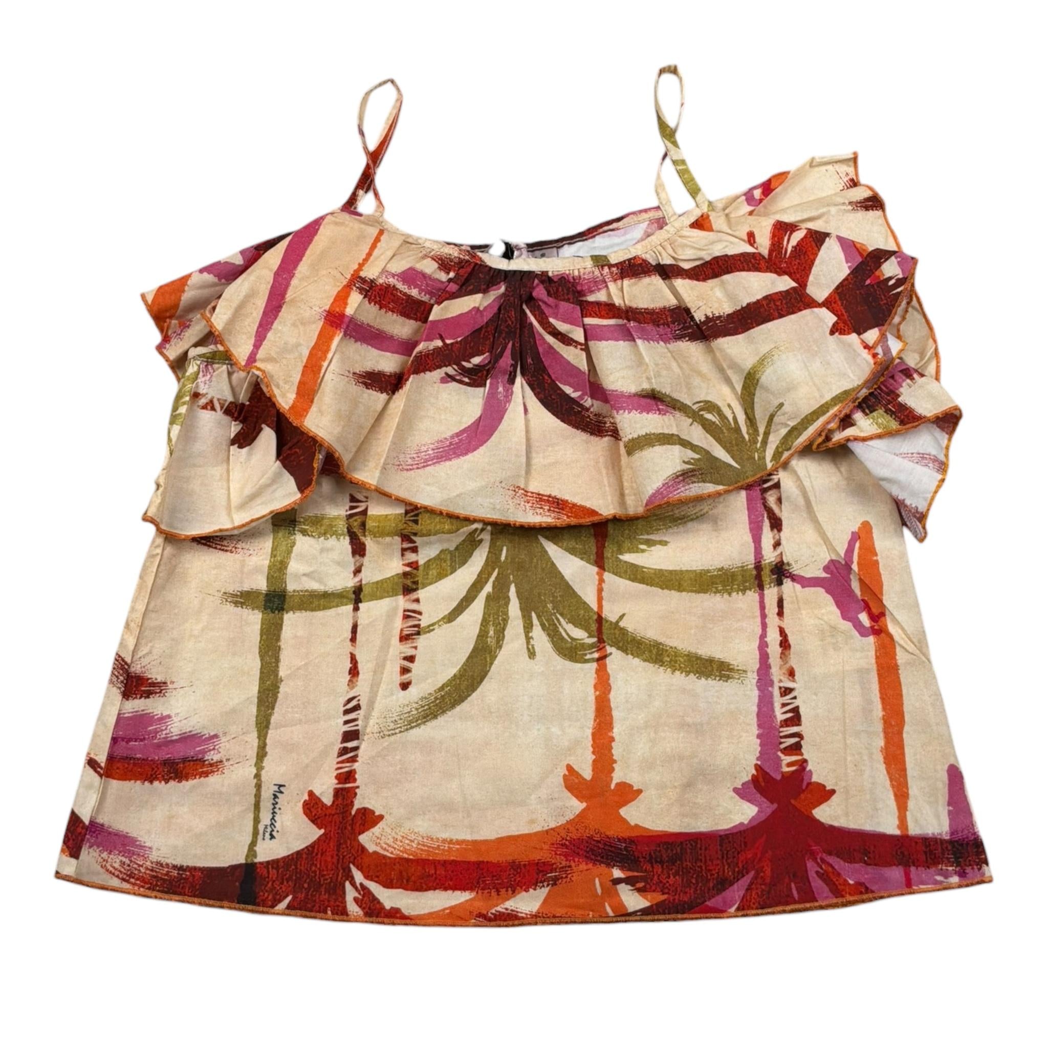 Mariuccia Top Bretelline Stampa Fantasia per Bambina MMBT338 BEIGE MARIUCCIA 