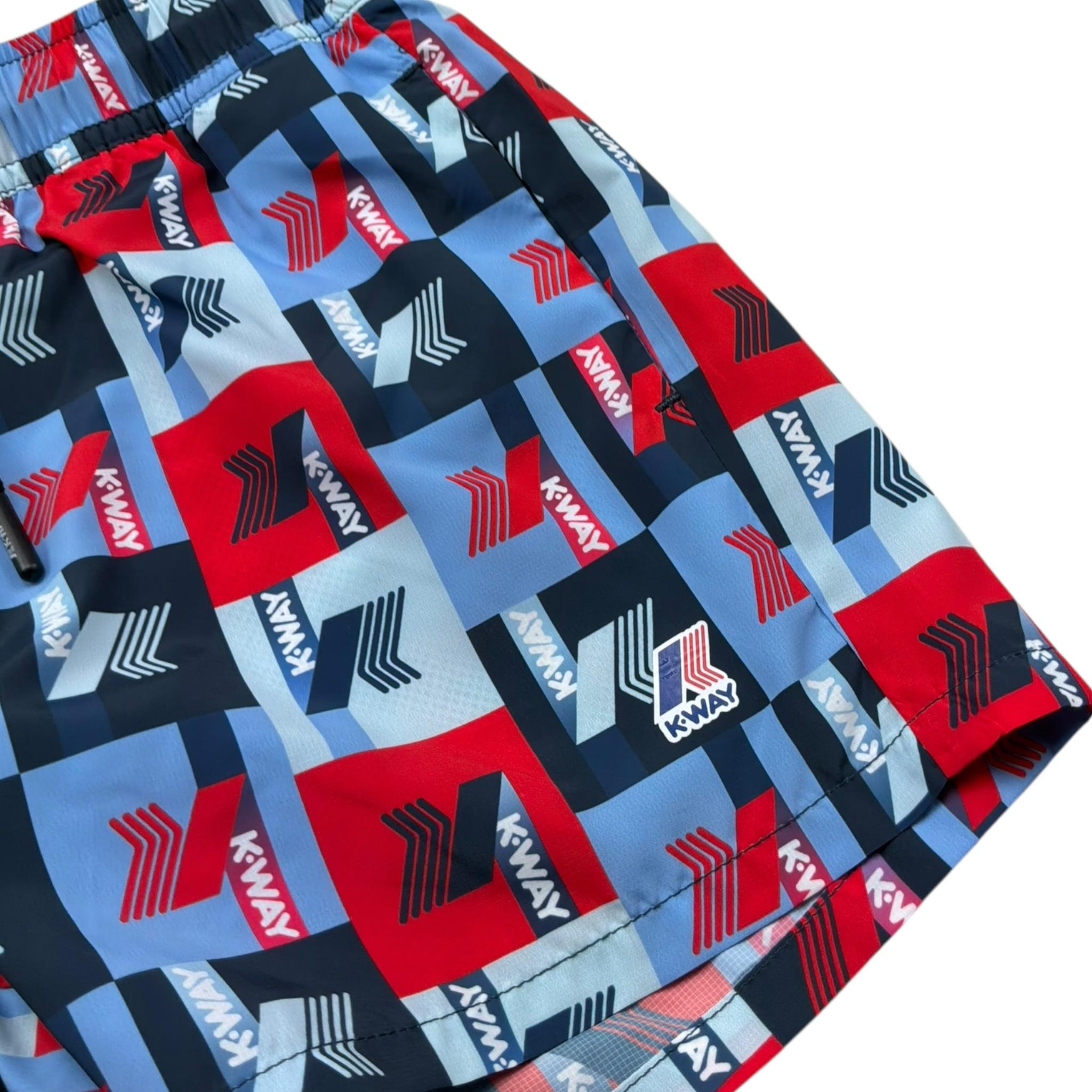 K-Way Costume Modell Boxer Tinta Unita con Stampa per Bambino K3124ZW BLU K-WAY 