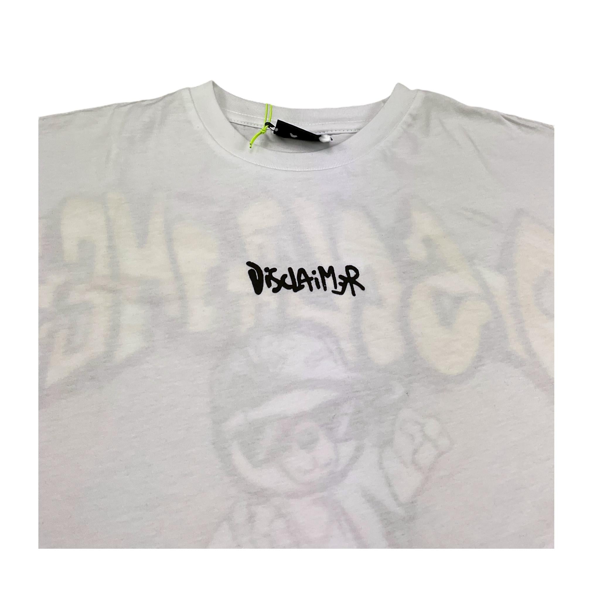 Disclaimer T-Shirt Girocollo Tinta Unita con Stampa per Bambino 25EDK58437 BIANCO DISCLAIMER 