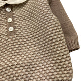 MARLU' completo 2pz maglia-pantalone tinta unita  Beige per Neonato IF5050 BEIGE MARLU' 