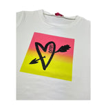 Liu Jo T-Shirt Girocollo Tinta Unita con Logo per Bambina GA5020 BIANCO LIU JO 