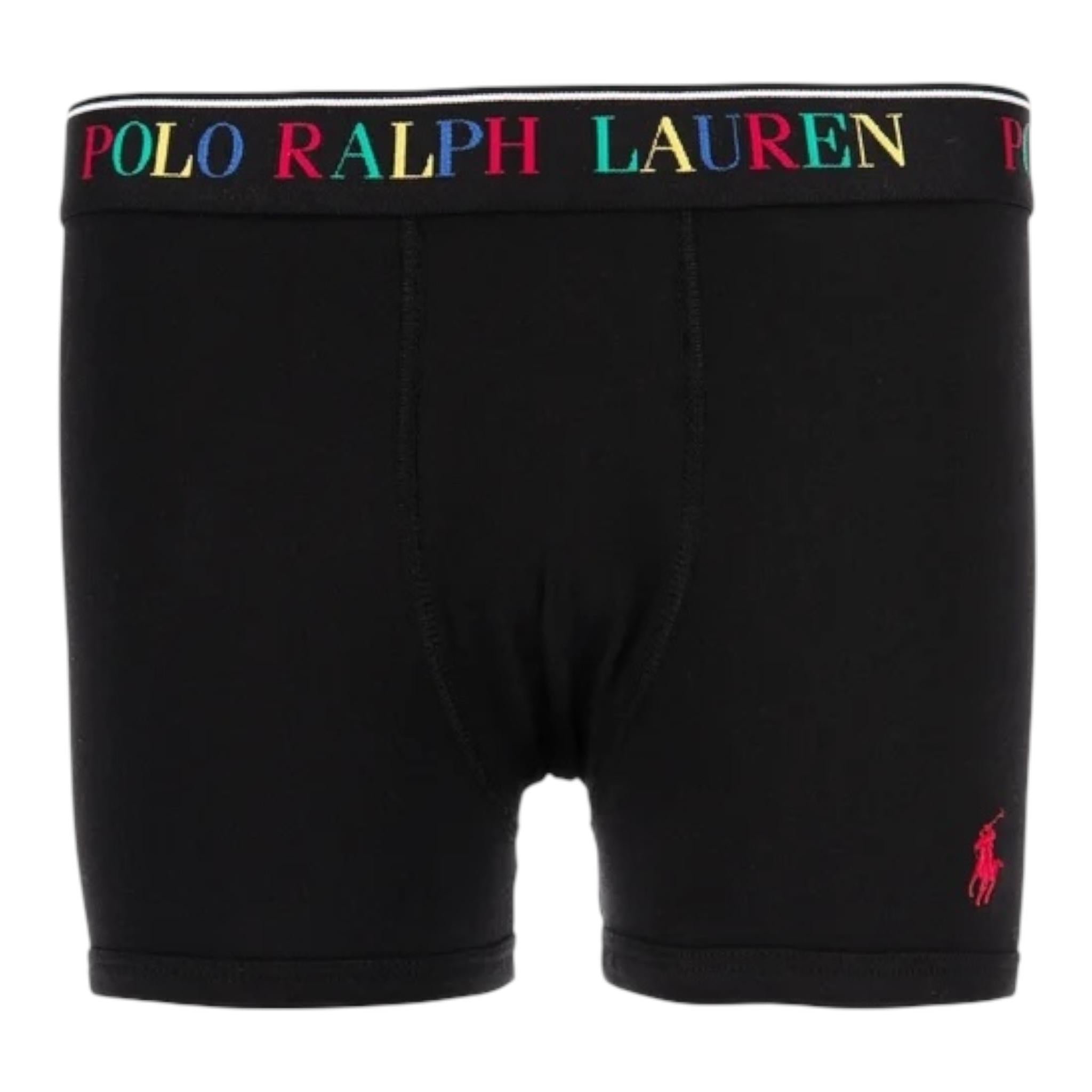 Ralph Lauren Set 3 Boxer Bicolore per Bambino 9P50155 NERO RALPH LAUREN 