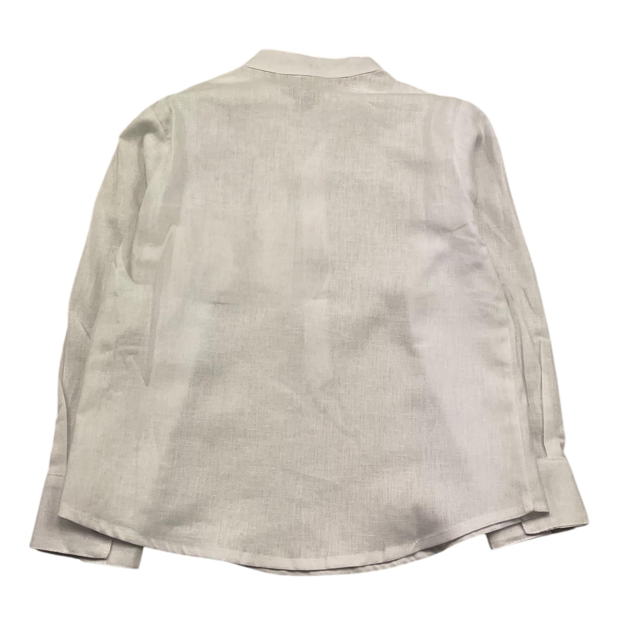 M+E' Camicia Manica Lunga Tinta Unita Collo Coreano per Neonato UEM0507 BIANCO M+E' 