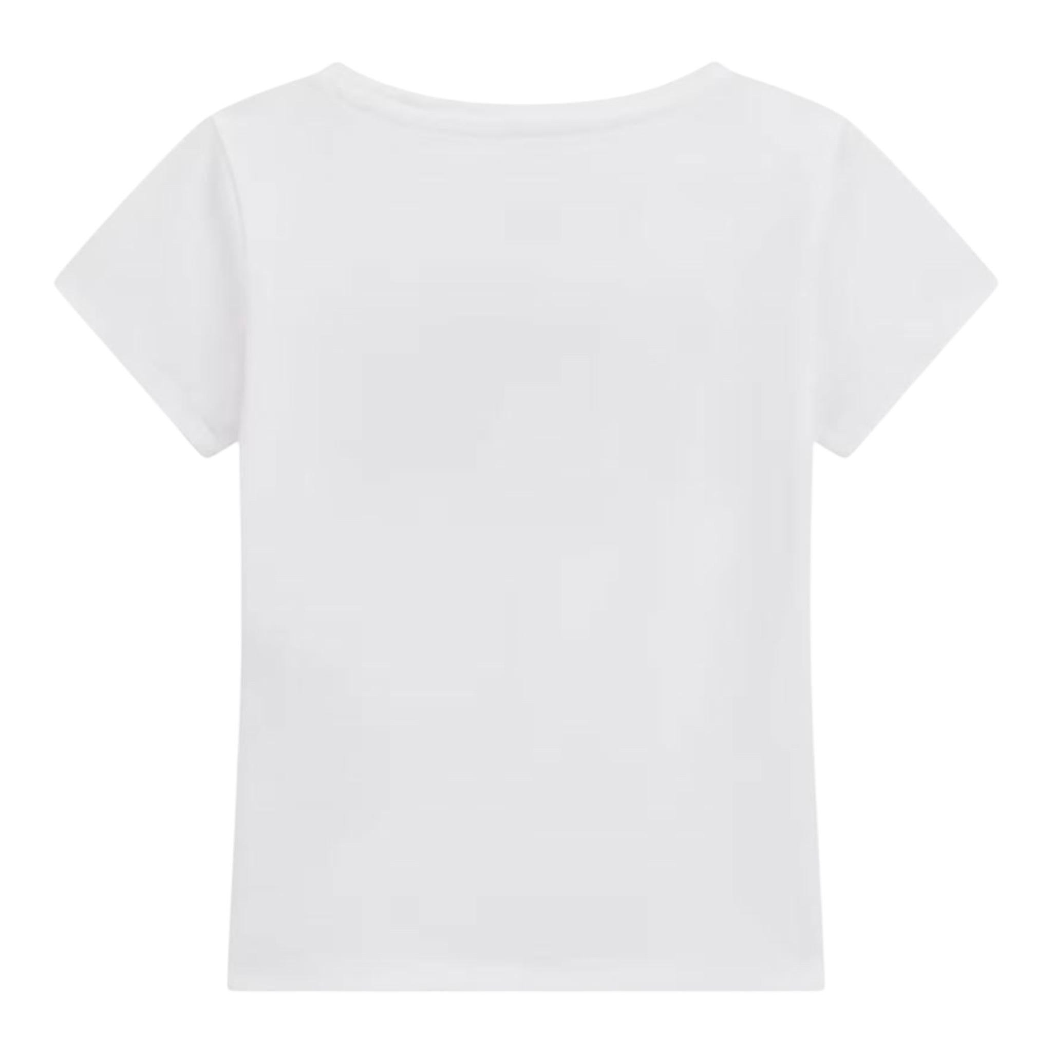Guess T-Shirt Tinta Unita con Stampa per Bambina K5RI17K6YW4 BIANCO GUESS 
