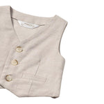Mayoral Gilet Tinta Unita per Neonato 1394XX BEIGE MAYORAL 