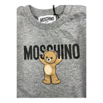 MOSCHINO shirt girocollo tinta unita con stampa Grigio per Neonato MZO00R GRIGIO MOSCHINO 