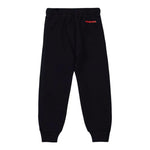 DSQUARED2 pantalone tuta tinta unita con stampa logo Nero per Bambino DQ2458 NERO DSQUARED2 
