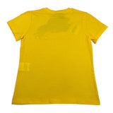 t-shirt tinta unita con logo HZK024 GIALLO MOSCHINO 