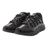 Versace Sneakers Tinta Unita Con Stampe Logo Nero Per Bambino