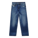 Diesel Jeans Tinta Unita con Girovita Regolabile per Bambina J01923X BLU DIESEL 