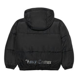 Juicy Couture Giubbino Tinta Unita con Zip E Cappuccio per Bambina JBX6625 NERO JUICY COUTURE 