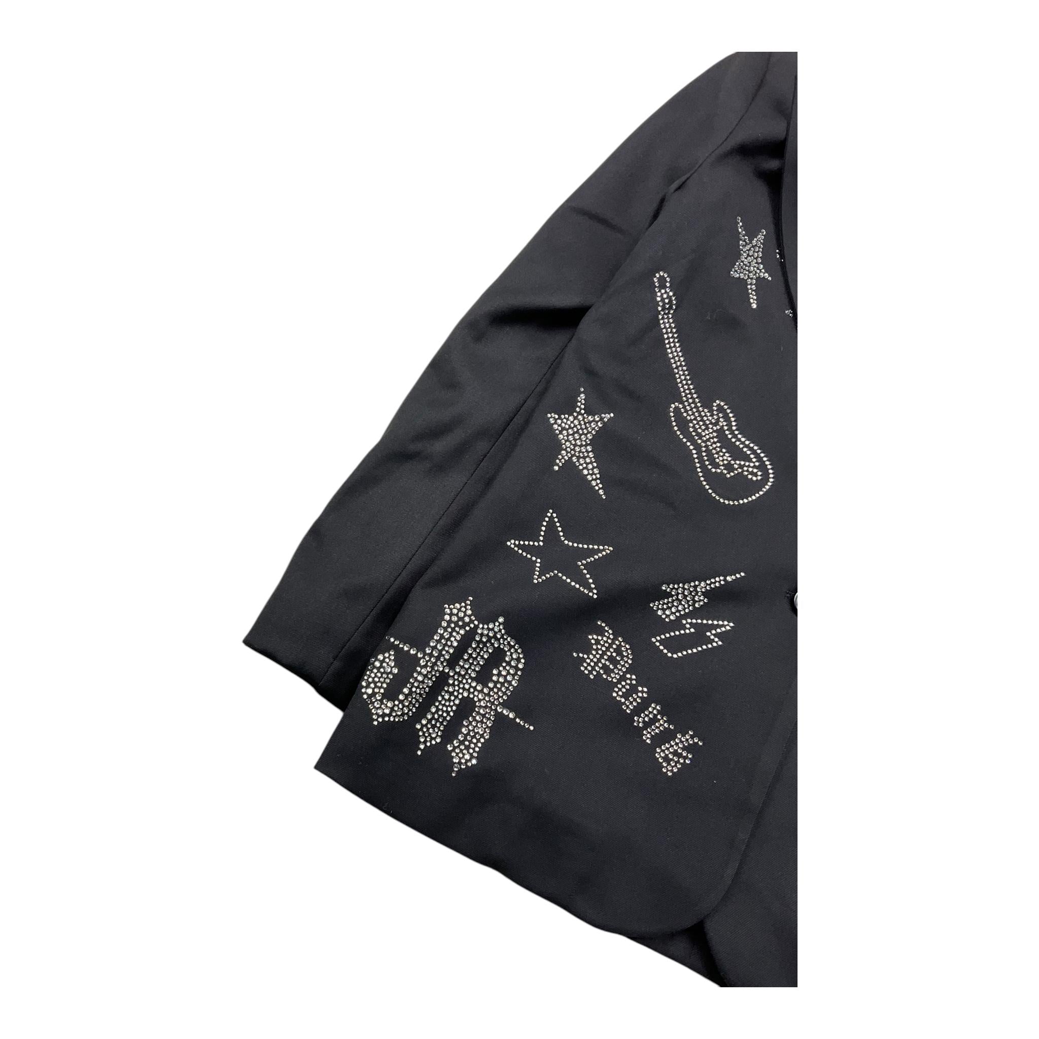 JOHN RICHMOND giacca tinta unita con brillantini Nero per Bambina RGA25057GC NERO JOHN RICHMOND 