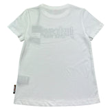 Just Cavalli T-Shirt Girocollo Tinta Unita con Logo per Bambino JGP26187TS BIANCO JUST CAVALLI 