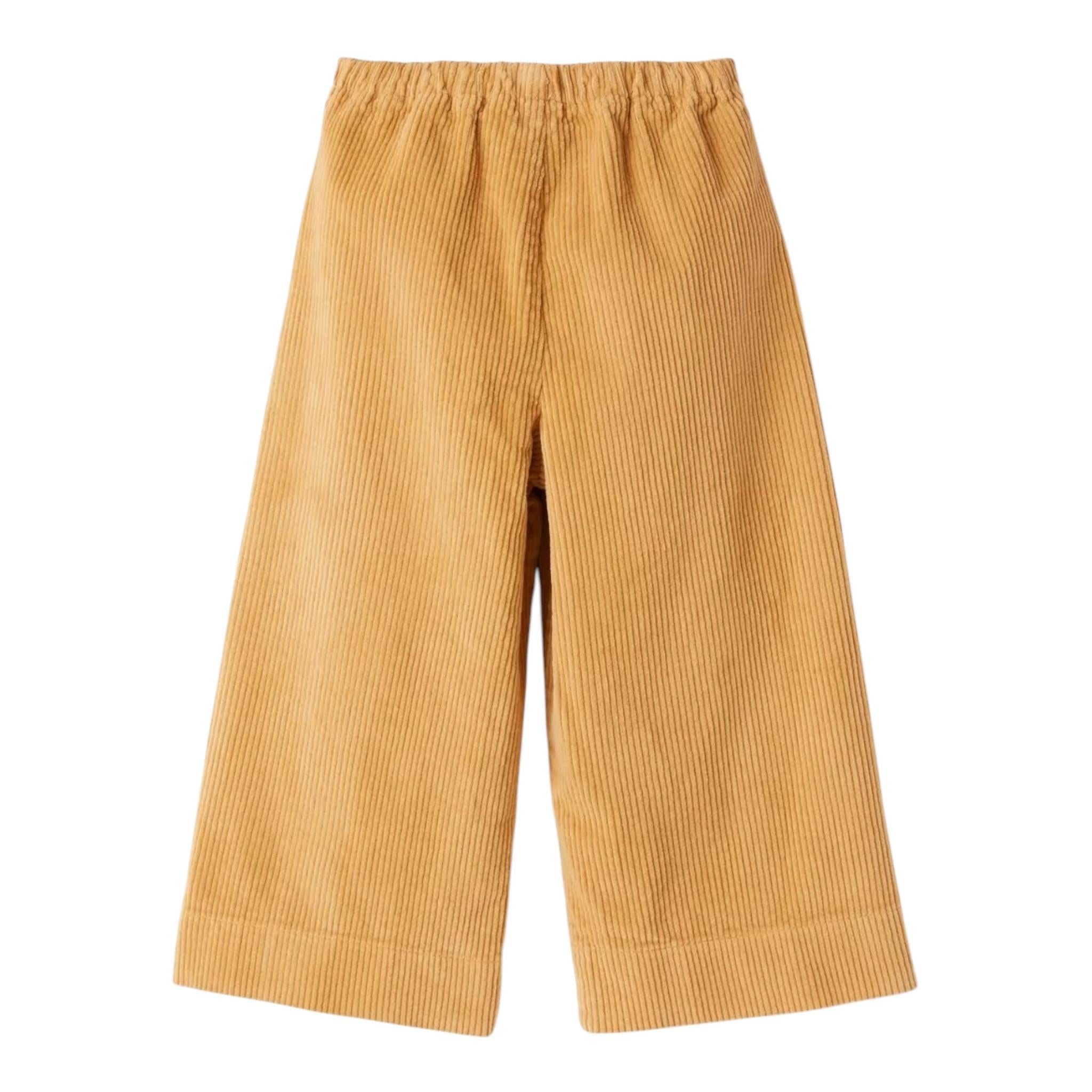 IL GUFO pantalone modello a palazzo tinta unita a costine Cammello per Bambina A24PL242V6012 CAMMELLO IL GUFO 