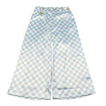 Miss Grant Pantalone Bicolore con Fantasia A Quadri Bianco/Azzurro per Bambina MG0565 BIANCO/AZZURRO MISS GRANT 