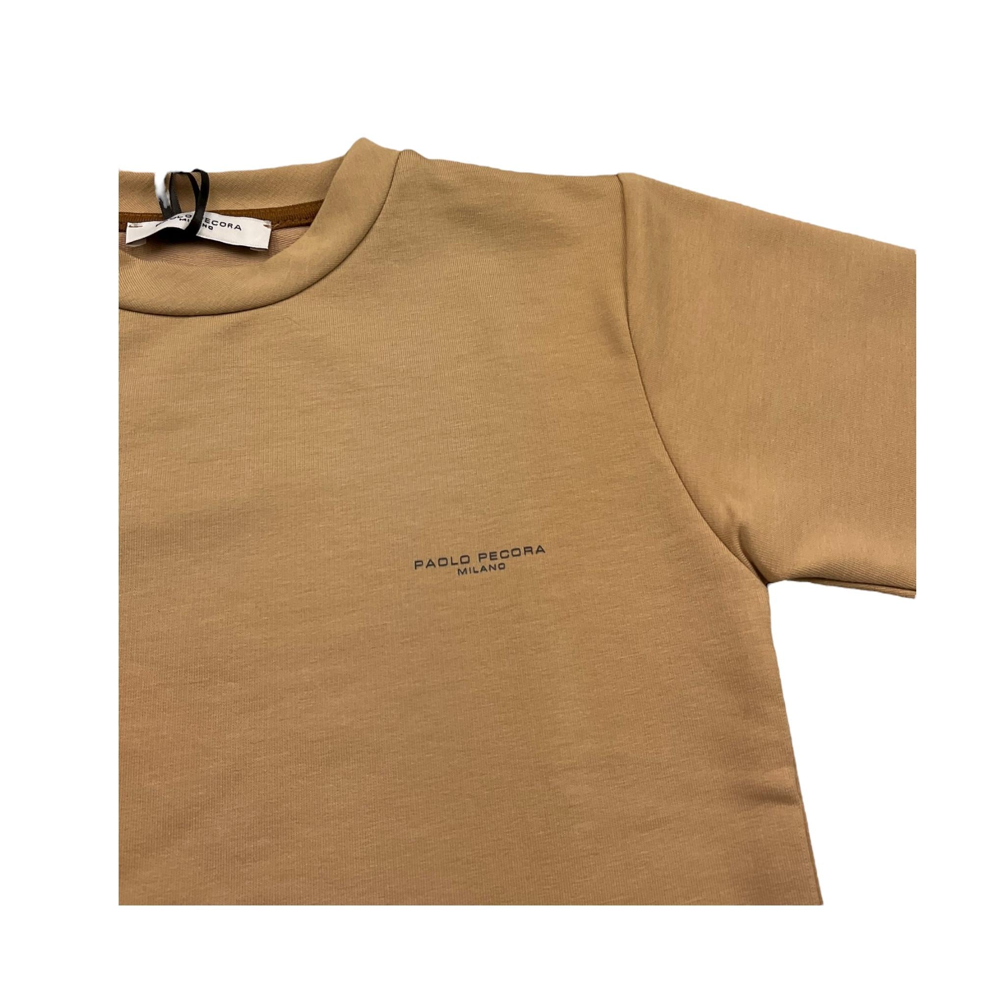 Paolo Pecora T-Shrit Girocollo Tinta Unita per Bambino PP4017 BEIGE PAOLO PECORA 