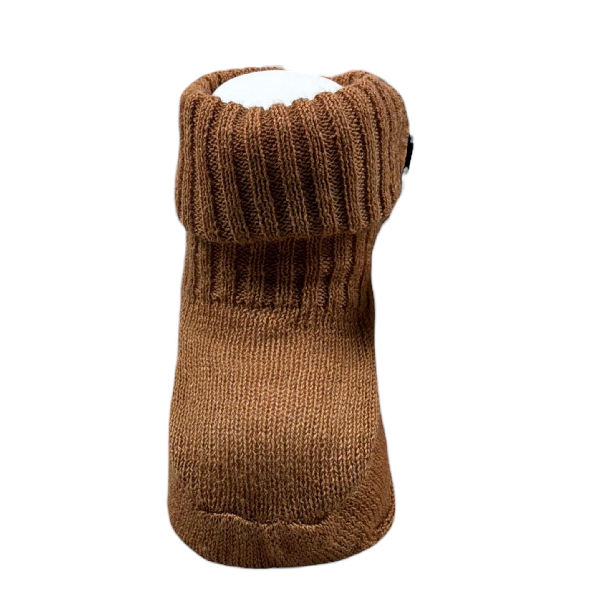 Maglifici di Verona Babbucce Tinta Unita per Neonato 045316 MARRONE MAGLIFICI DI VERONA 