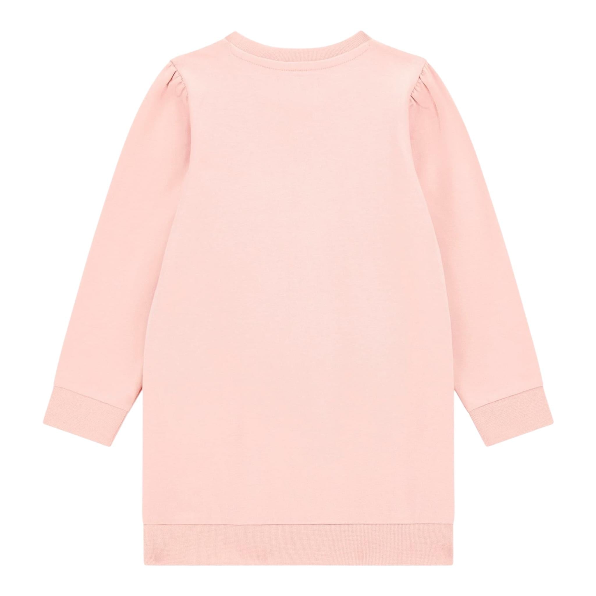 GUESS abito modello felpa girocollo tinta unita con applicazioni Rosa per Bambina N4YK16KA6V4 ROSA GUESS 