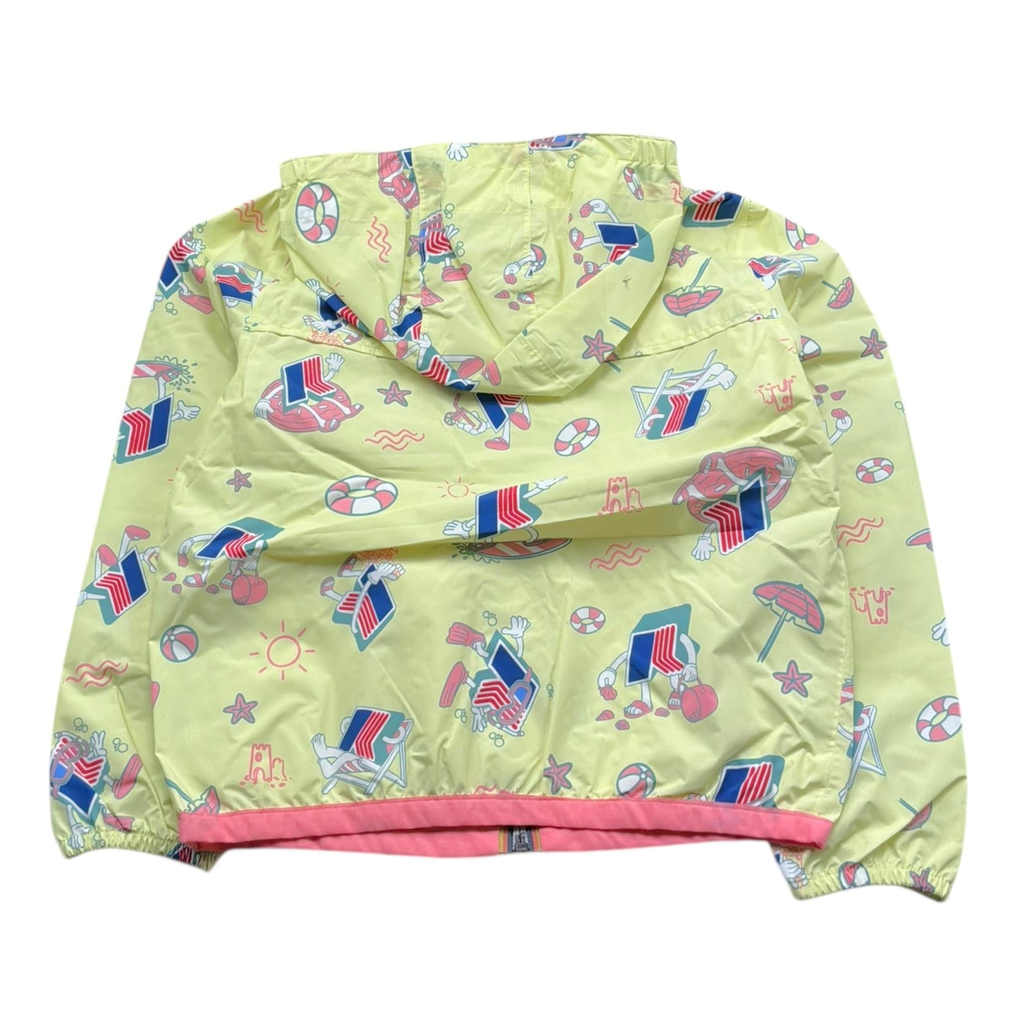 K-Way Giubbino Stampa Fantasia con Loghi per Bambina K2148SWX GIALLO K-WAY 