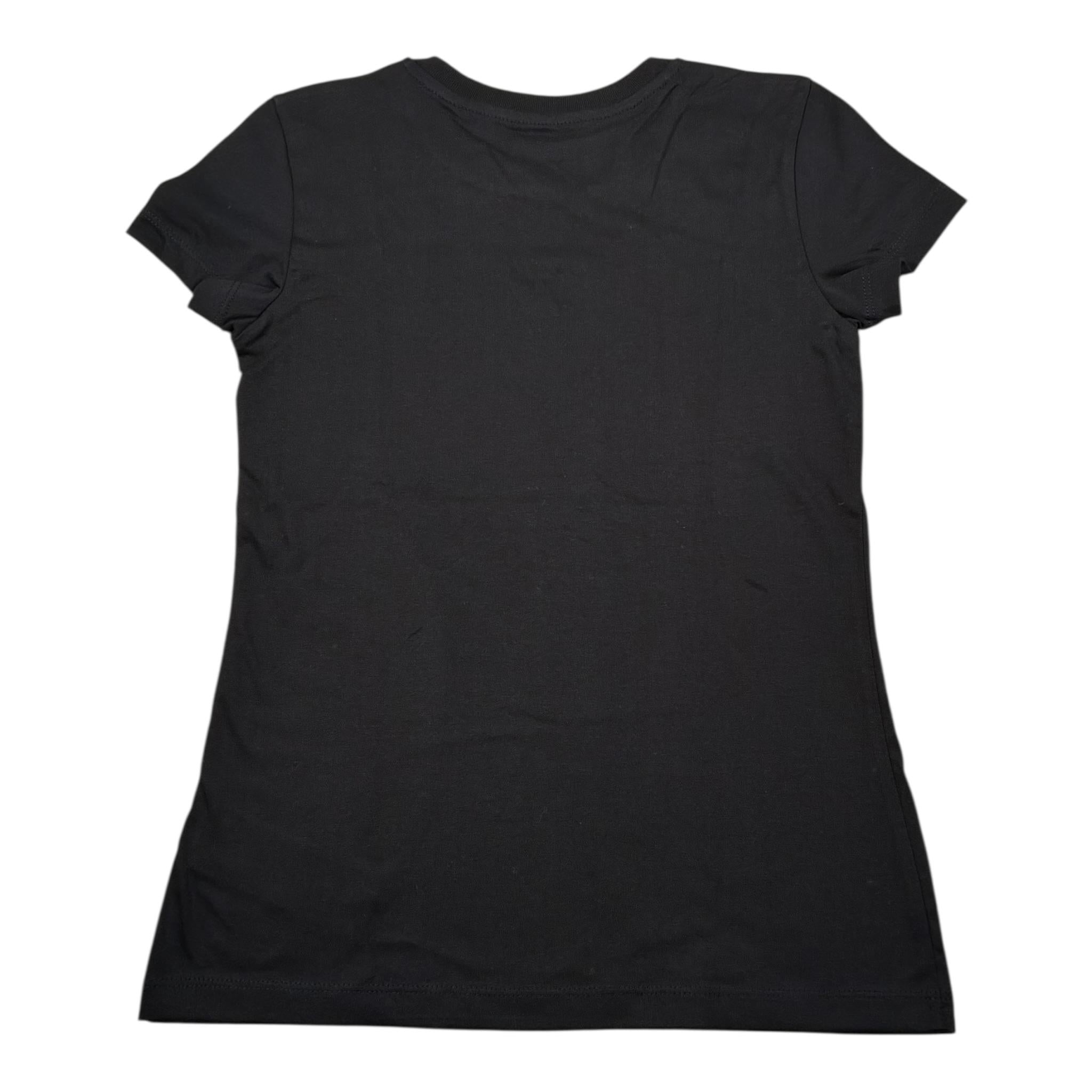 Calvin Klein T-Shirt Tinta Unita con Logo per Bambina IG0IG0279 NERO CALVIN KLEIN 