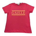 Gaelle T-Shirt Girocollo Tinta Unita con Stampa Logo per Bambina 2941T01555 ROSA GAELLE 