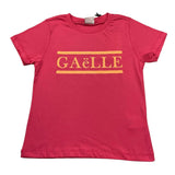Gaelle T-Shirt Girocollo Tinta Unita con Stampa Logo per Bambina 2941T01555 ROSA GAELLE 