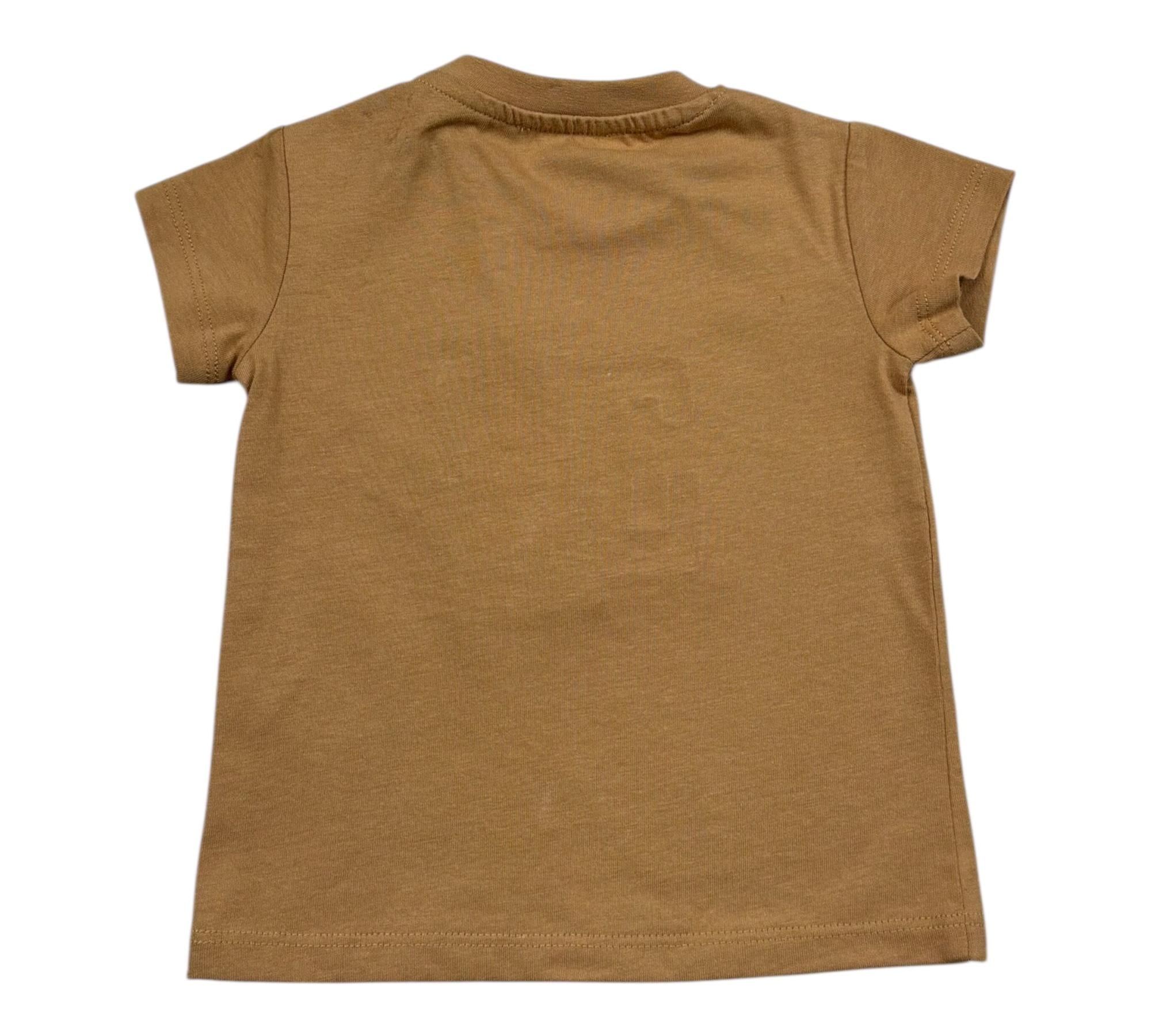 John Richmond T-Shirt Girocollo Tinta Unita con Logo per Neonato RIP26008TS MARRONE JOHN RICHMOND 