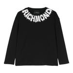 JOHN RICHMOND shirt girocollo tinta unita con stampa Nero per Neonato RBA24074TSN NERO JOHN RICHMOND 