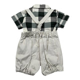 Le Coconne Completo 2 Pezzi Camicia-Salopette per Neonato LCN1097 BEIGE LE COCONNE 