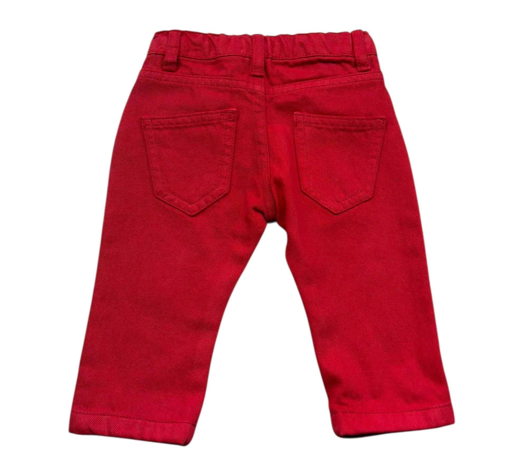 Trussardi Pantalone Tinta Unita con Girovita Regolabile per Neonato TIP26006PA ROSSO TRUSSARDI 