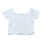 Please T-Shirt Tinta Unita Mezza Manica per Bambina MB24032G73 BIANCO PLEASE 