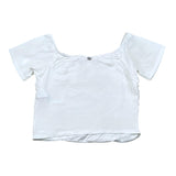 Please T-Shirt Tinta Unita Mezza Manica per Bambina MB24032G73 BIANCO PLEASE 
