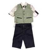 Mai'S Kids Completo 4 Pezzi Camicia-Papillon-Gilet-Pantalone per Bambino VASCO BLU MAI'S KIDS 