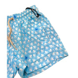 Saint Barth Costume Modello Boxer Tinta Unita con Stampa per Bambino 00994L AZZURRO SAINT BARTH 