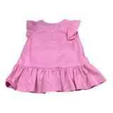 Moschino Abito Mezza Manica Tinta Unita con Stampa per Neonata MDV0D6 ROSA MOSCHINO 