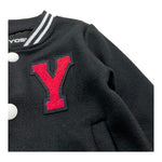 YOSHII giubbino modello college tinta unita con stampa Nero per Neonata YSH015 NERO YOSHII 