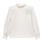 ABEL & LULA shirt tinta unita mezzo collo Bianco per Bambina 5672XX BIANCO ABEL & LULA 