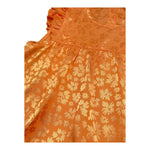 Caffe' D'Orzo Top Tinta Unita con Fantasia Giromanica per Bambina ZW5A12 ARANCIONE CAFFE' D'ORZO 