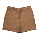 Sarabanda Short Tinta Unita con Girovita Reglabile per Bambina D4209 MARRONE SARABANDA 