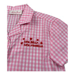 Saint Barth Camicia Mezza Manica Fantasia Qaudretti per Bambina EVL000103667 ROSA SAINT BARTH 