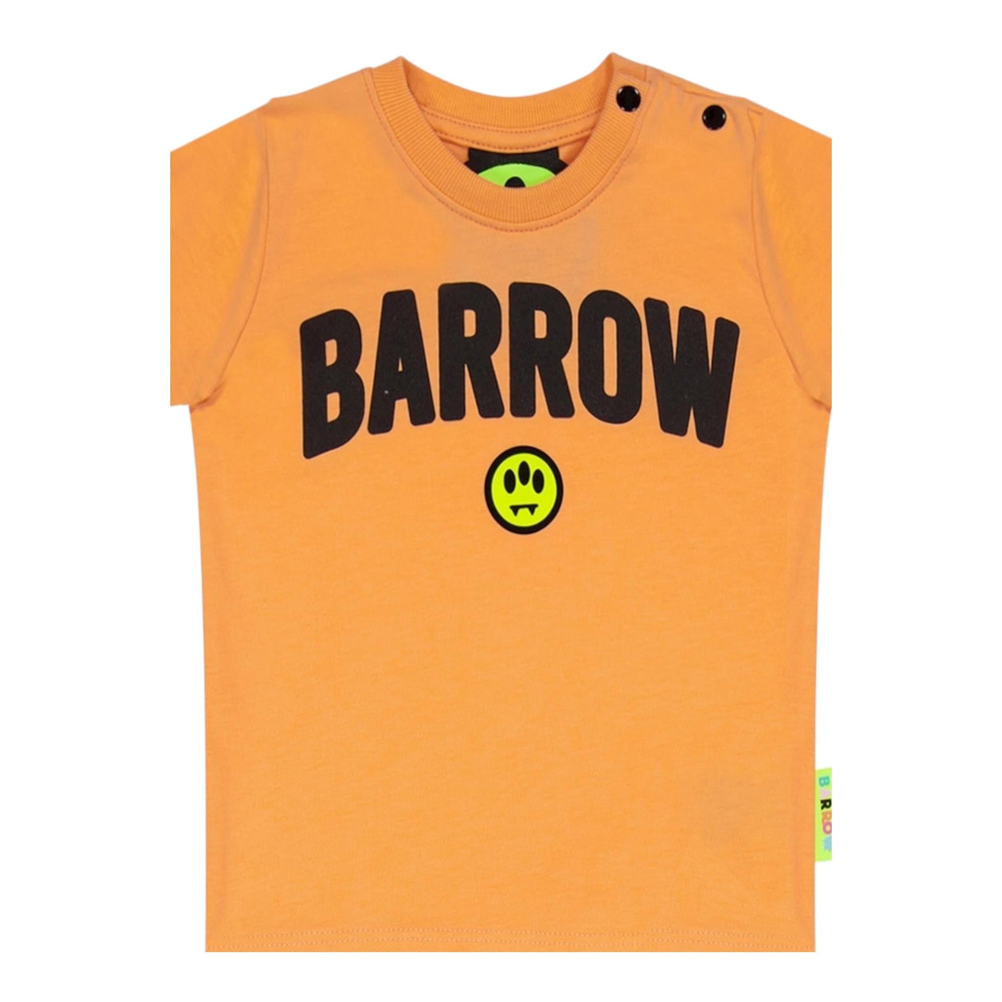 Barrow Kids Completo 2 Pezzi T-Shirt-Bermuda Tinta Unita per Neonato S5BKUNTR159N ARANCIONE BARROW KIDS 