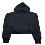 Liu Jo Felpa Chiusa Tinta Unita con Cappuccio E Logo per Bambina GA3037 NERO LIU JO 