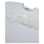 Dondup T-Shirt Girocollo Tinta Unita con Stampa per Bambina DMTS037X BIANCO DONDUP 