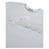 Dondup T-Shirt Girocollo Tinta Unita con Stampa per Bambina DMTS037X BIANCO DONDUP 