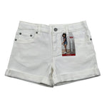 Levi'S Short In Denim Tinta Unita con Girovita Regolabile per Bambina 3EH272 BIANCO LEVI'S 