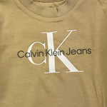 CALVIN KLEIN shirt girocollo tinta unita con stampa Sabbia per Neonato IN0IN00005 SABBIA CALVIN KLEIN 